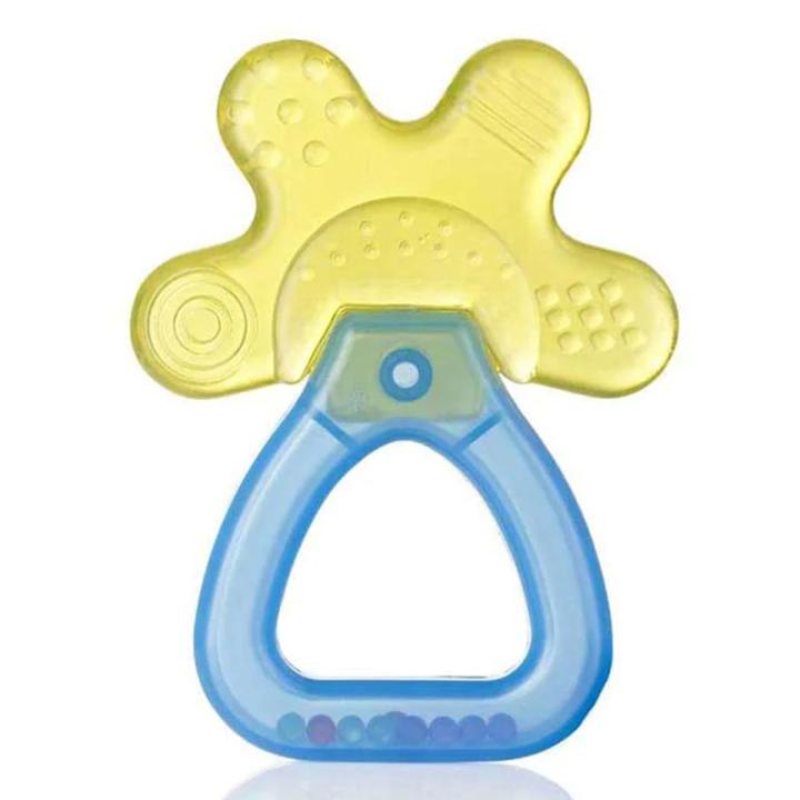 Brush Baby Cool &amp; Calm Rattle Teether - Yellow/Blue