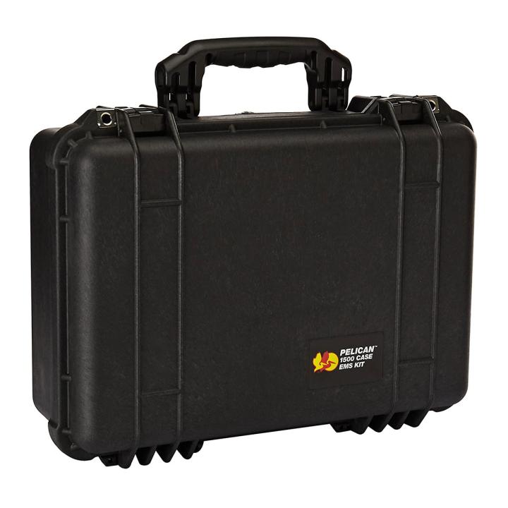 Pelican Protector Case 1500 EMS WL/ORG &amp; DIV - Black