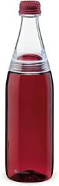 Aladdin Fresco Twist &amp; Go Water Bottle 0.7L Burgundy Red &ndash; Two-Way Leakproof Lid For Easy Filling And Cleaning - Carbonated Beverage Friendly - Bpa-Free - Smooth Drinking Spout - Dishwasher Safe