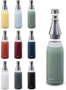 Aladdin Fresco Thermavac Stainless Steel Water Bottle 0.6L Sage Green &ndash; Leakproof - Keeps Cold For 10 Hours Bpa-Free Dishwasher Safe REUSable With Durable Finish 10-01729