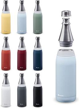 Aladdin Fresco Thermavac Stainless Steel Water Bottle 0.6L Sky Blue &ndash; Leakproof - Keeps Cold For 10 Hours - Bpa-Free - Dishwasher Safe - REUSable Water Bottle With Durable Finish
