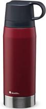 Aladdin CityPark Thermavac Twin Cup Bottle 1.1L Burgundy Red &ndash; BPA Free Stainless Steel Bottle with Built in Twin Cup - Keeps Cold or Hot for 25 Hours - Leakproof - Dishwasher Safe