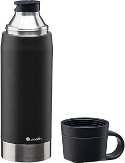 Aladdin Citypark Thermavac Water Bottle, 1.1 Liters Capacity, Lava Black