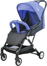 Moon Travel-Lite Stroller/Compact fold/Travel Cabin (suitable for Air travel) Stroller/Pram/Push Chair suitable for newborn/infant/babies/kids (From birth to 3 Years)(0-18kg)- Cyan Blue, 1.0 Piece