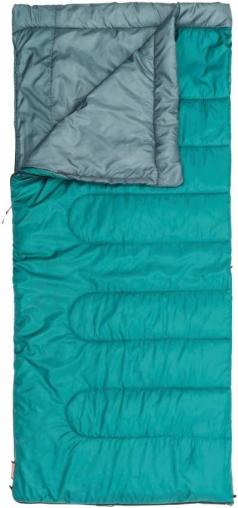 Coleman Sleeping Bag Atlantic Lite 10, Rectangular Single Sleeping Bag, Indoor &amp; Outdoor, 2 Season, Lightweight Summer Sleeping Bag, for Adults, 190 x 84 cm, Comfort Temperature +8&deg; C