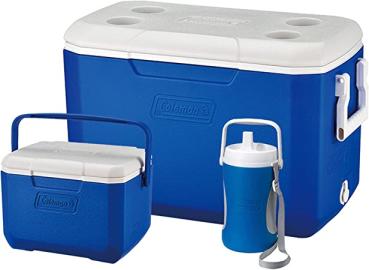 Coleman Cool Box Combo, 3 x high-performance cooler boxes, capacities 46 L, 4.7 L and 2 L Jug