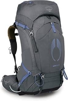 Osprey Aura AG 50 Women&amp;quot;s Backpacking Backpack, Tungsten Grey, X-Small/Small