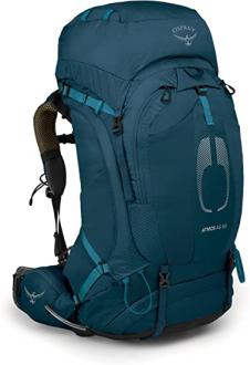 Osprey Atmos AG 65 Men&amp;quot;s Backpacking Backpack, Venturi Blue, Small/Medium