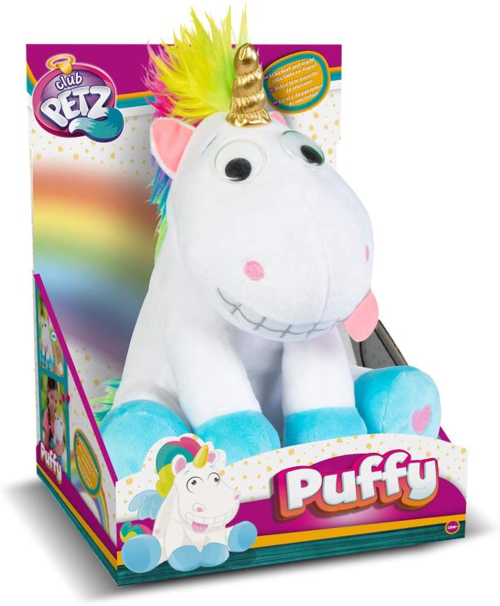IMC Toys Puffy The Unicorn Interactive Plush Toy, White