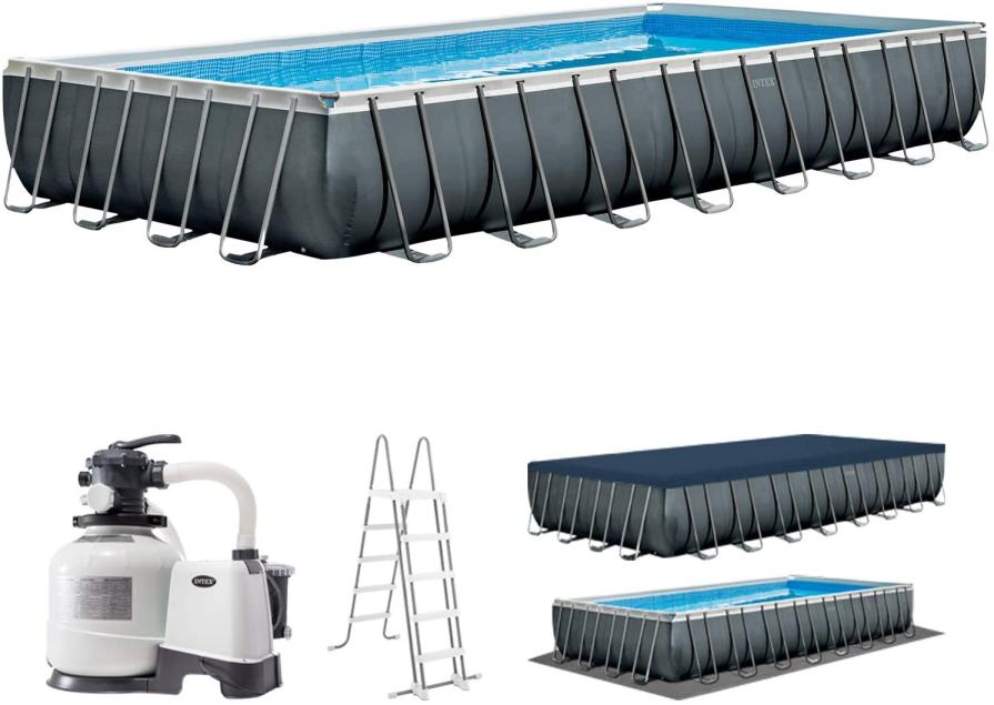 Intex Ultra XTR Frame Pool 32ft X 16ft X 52in (with Filter, Pump, Cover, Ladder) - 26374