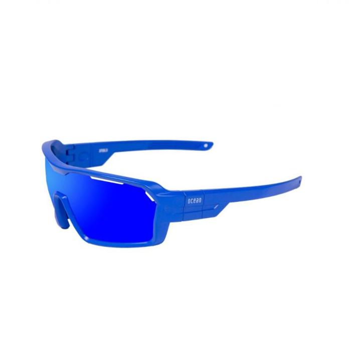 Ocean Glasses Chameleon- Matt Blue With Blue Revo Lens And Blue Nosepad