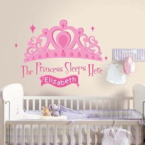 Roommates The Princess Sleeps Here Giant Wall Decal With Alphabet