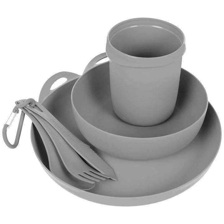 Sea to Summit S2S Delta Camp Set (Bowl, Plate, Mug, Cutlery) Grey