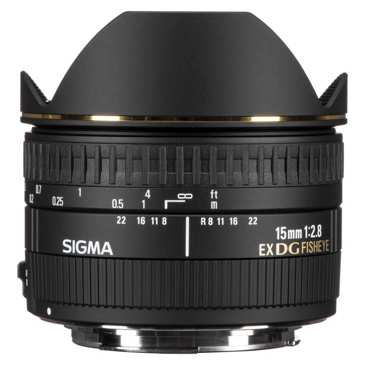 Sigma 15/2.8 Ex Dg Diagonal Fisheye Art Lense for Canon