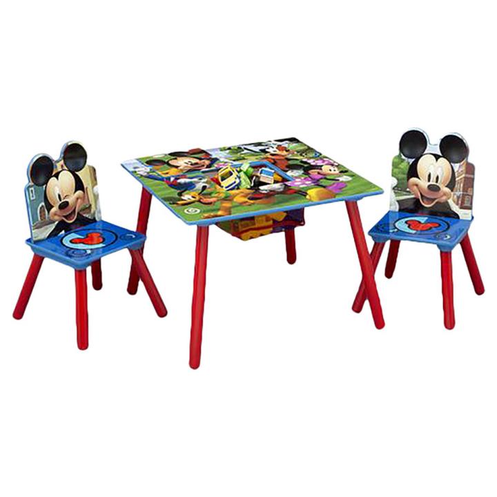 Delta Furniture Mickey Mouse Kid Table &amp; Chair Set W/ Storage