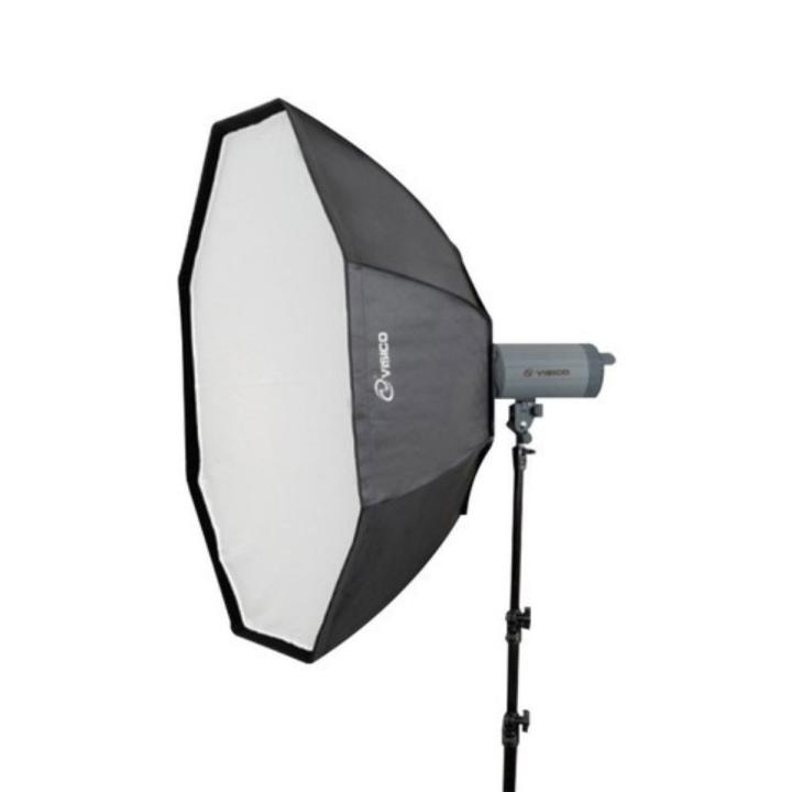 Visico Octagun Softbox Umbrella Brolly Reflector for Speedlight  With Grid- 120Cm