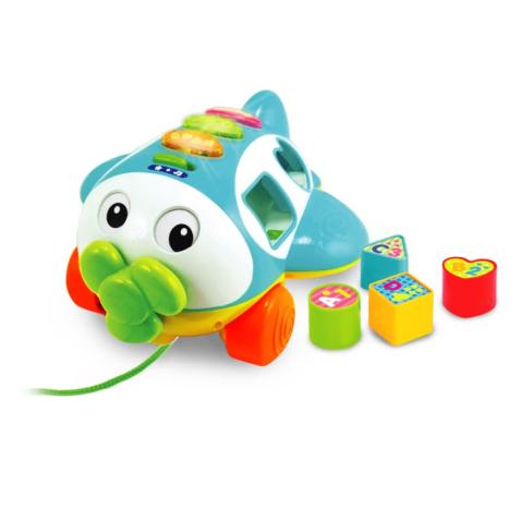 Winfun Baby Toy Sort N Learn Pull Along Plane